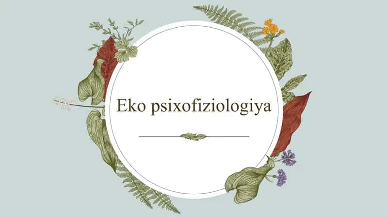 eko psixologiya