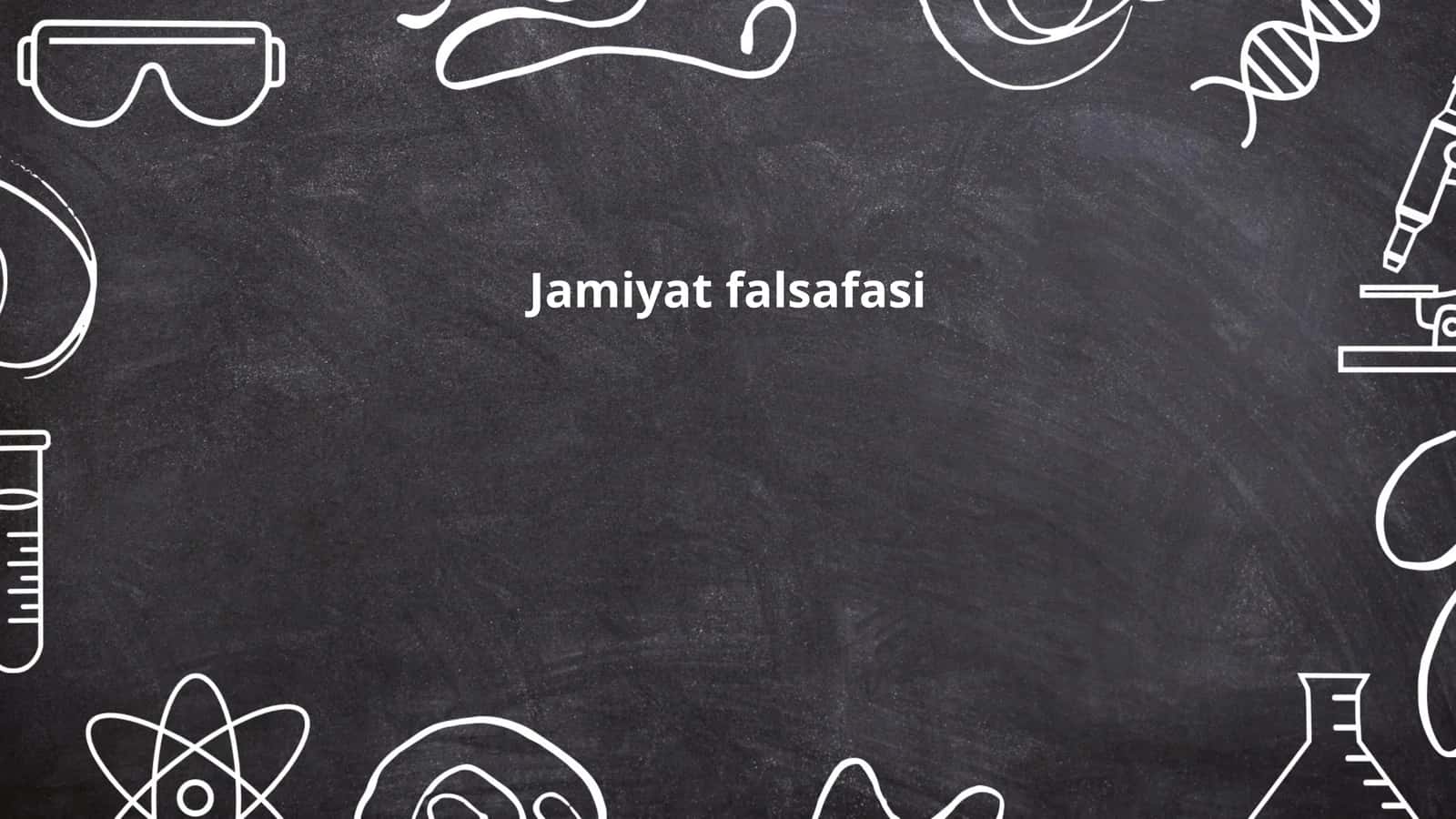 Jamiyat falsafasi