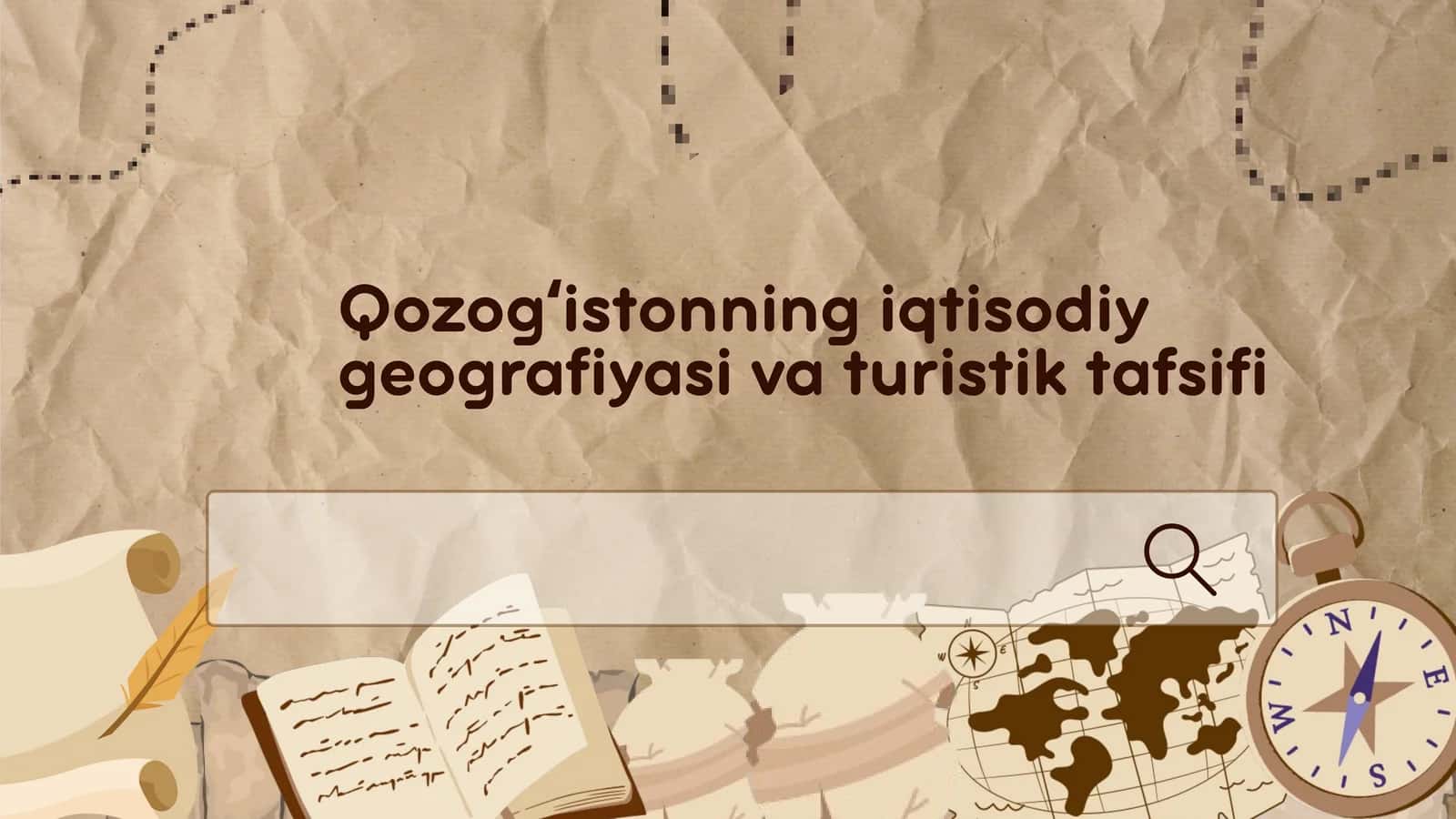Qozog'istonning iqtisodiy geografiyasi va turistik tafsifi