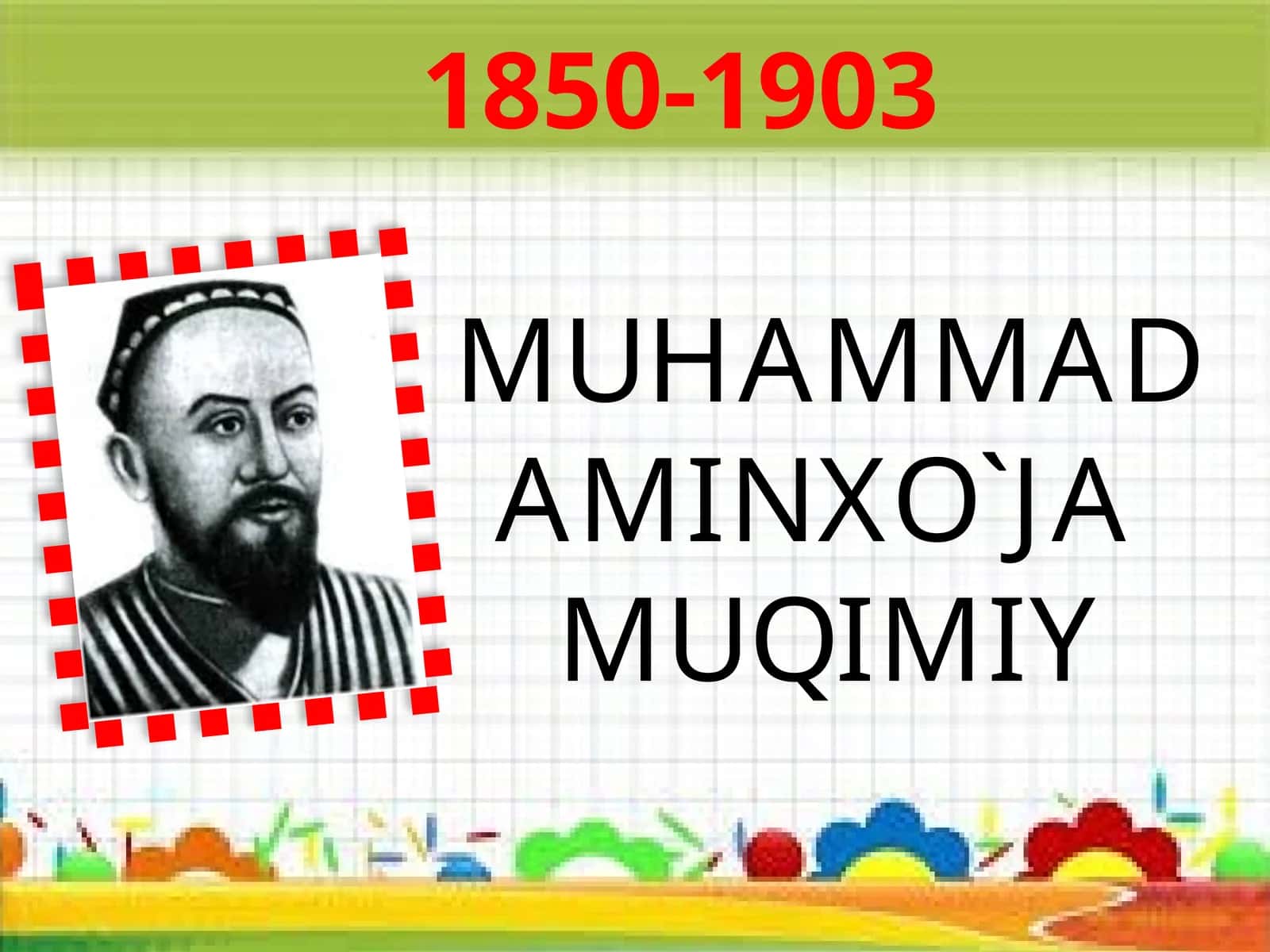 5-sinf Adabiyot Muhammad Aminxo'ja Muqimiy dars taqdimot