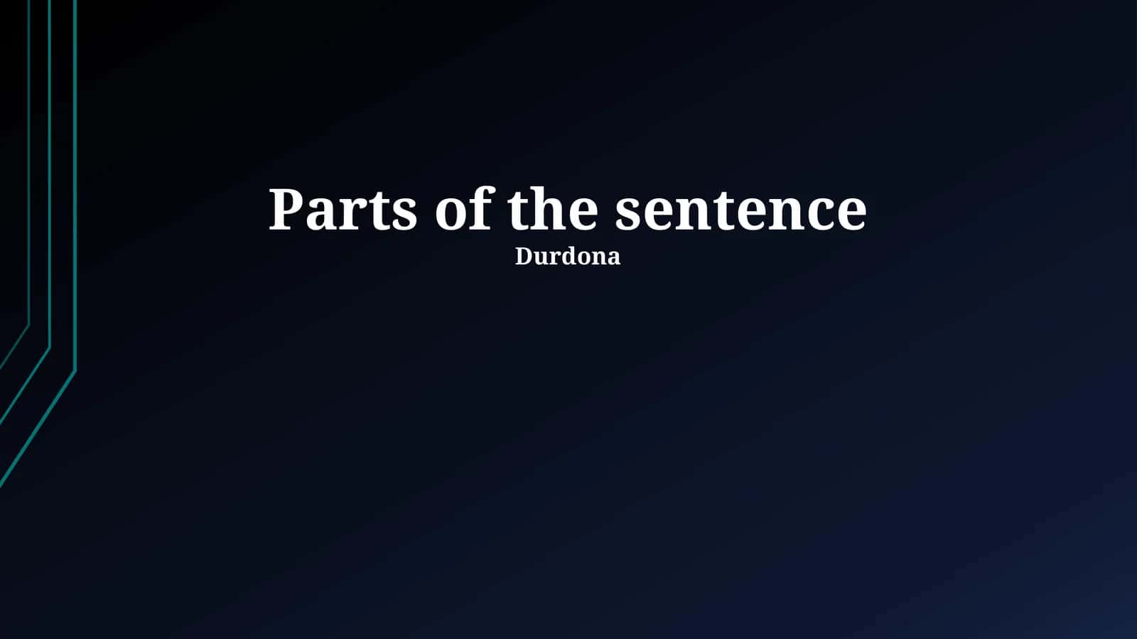 Unlocking the Sentence: Core Components (Subject, Predicate, Verb, Object)