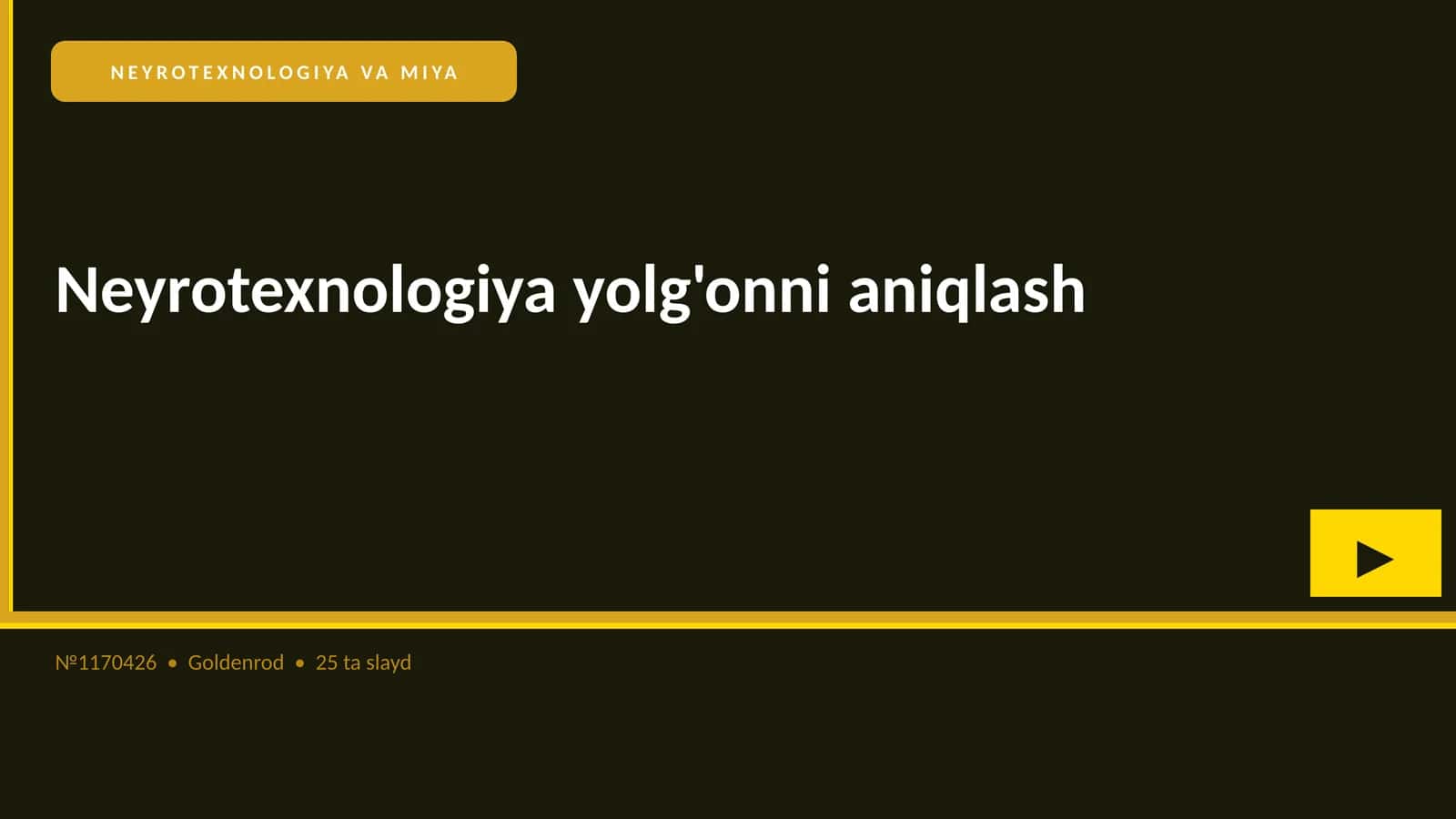 Neyrotexnologiya yolg'onni aniqlash