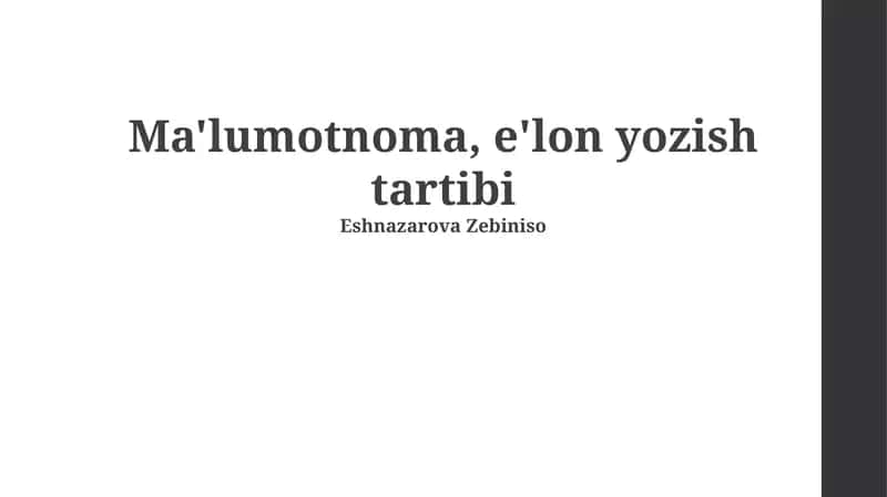 E'lonlar: Tushuncha, Turlari va Maqsadi