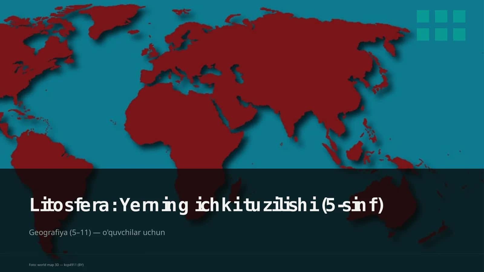 Litosfera: Yerning ichki tuzilishi (5-sinf)