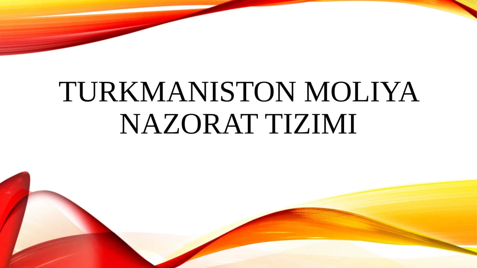 Turkmaniston moliya nazorat tizimi