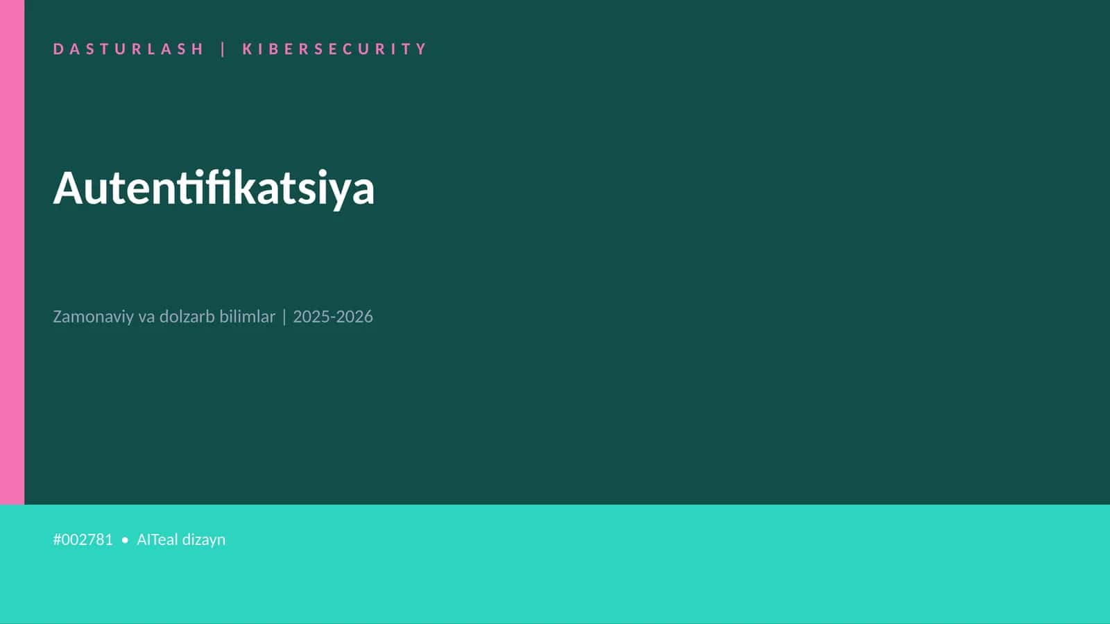 Autentifikatsiya