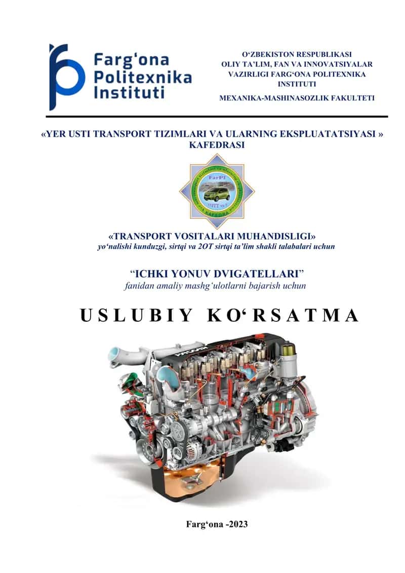Yer usti transport tizimlari va ularning ekspluatatasi