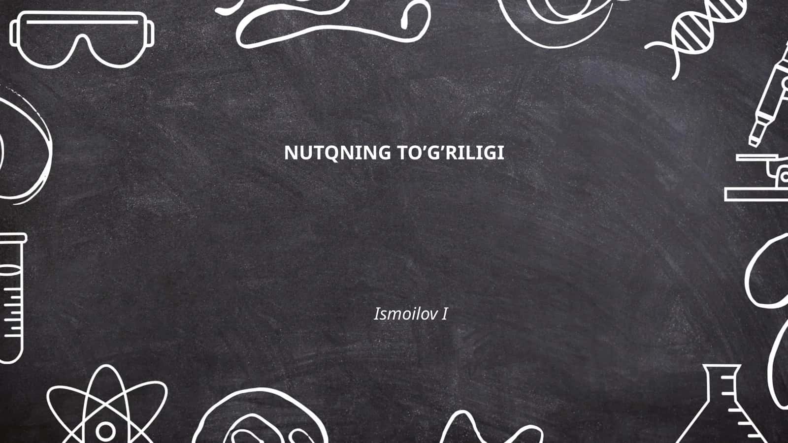 Nutqning To'g'riligi