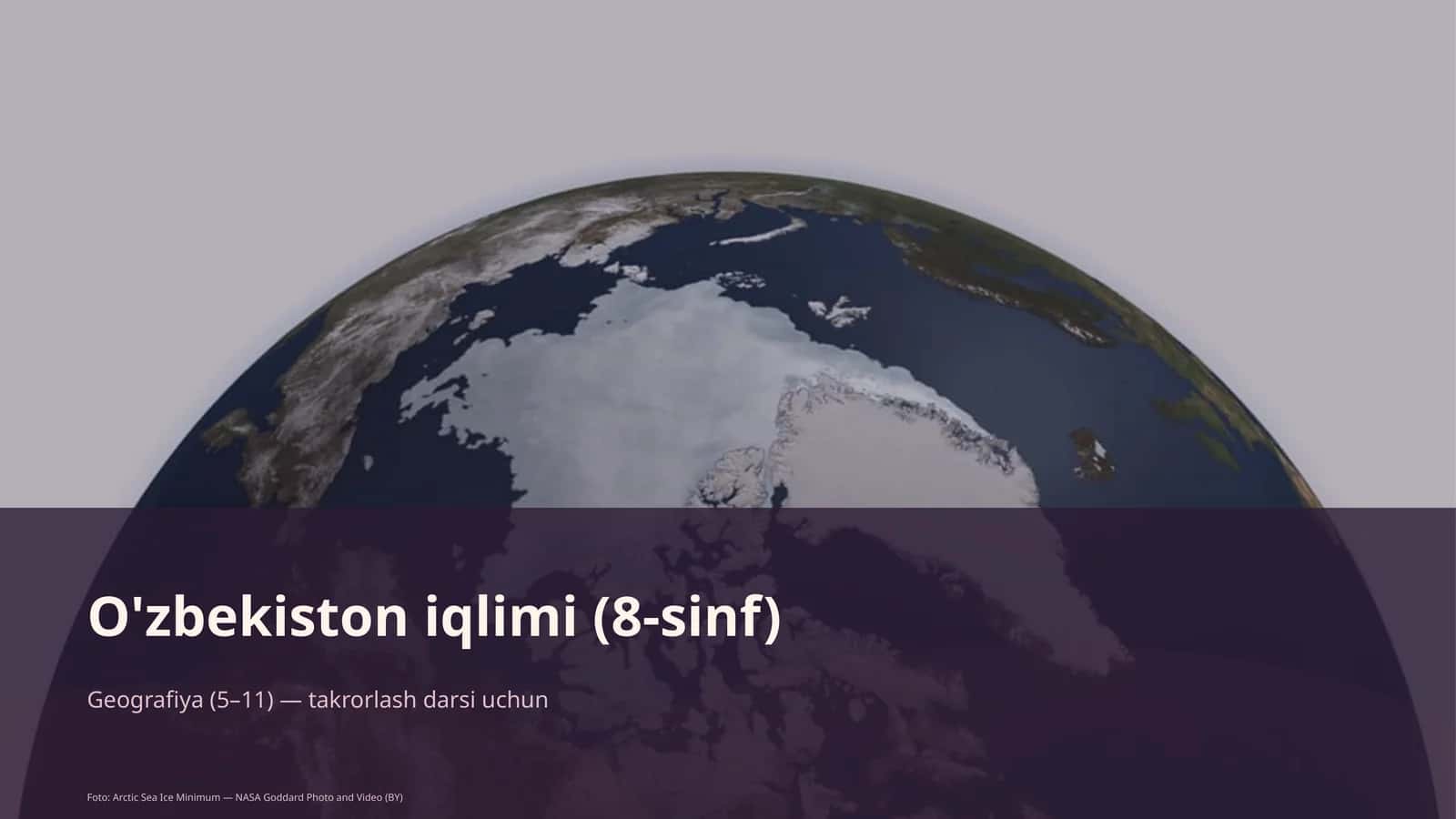 O'zbekiston iqlimi (8-sinf)