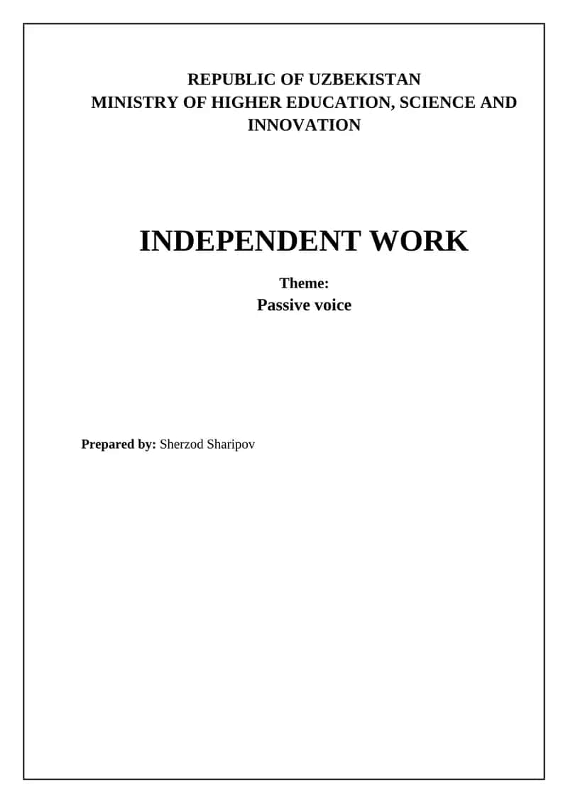 Understanding the Passive Voice: Definition and Formation