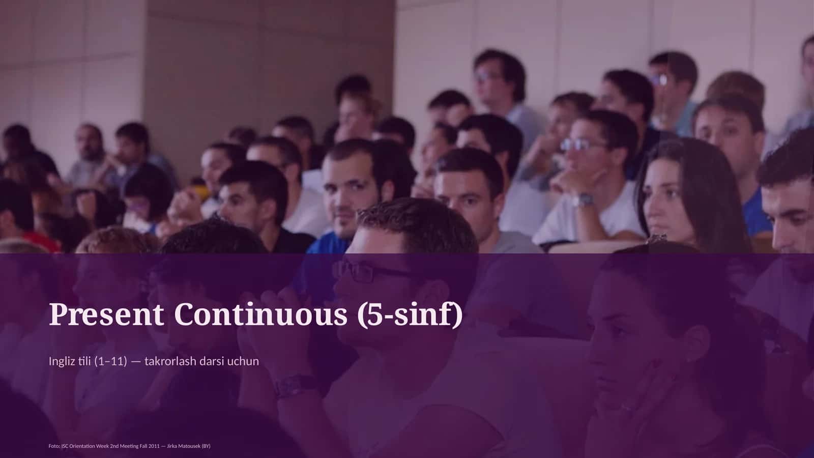 Present Continuous (5-sinf)