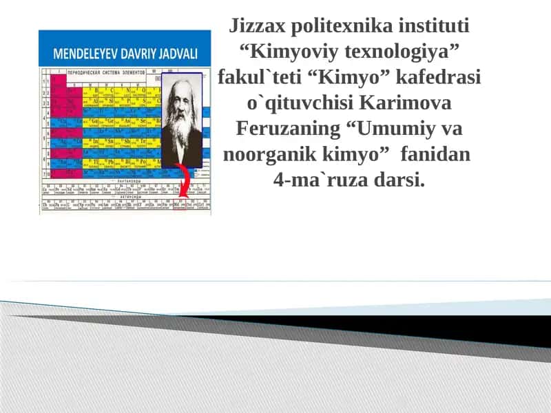 Umumiy va Organik Kimyo