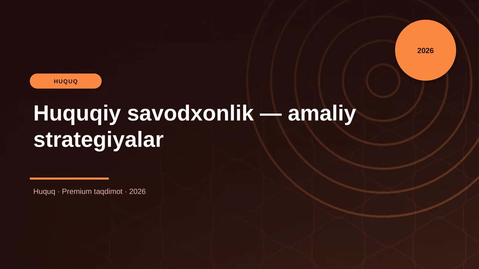 Huquqiy savodxonlik — amaliy strategiyalar