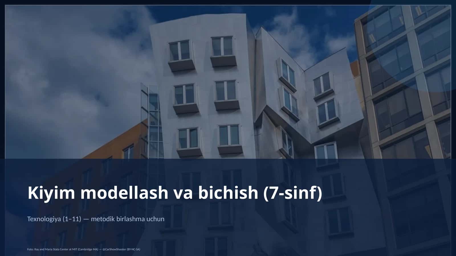Kiyim modellash va bichish (7-sinf)