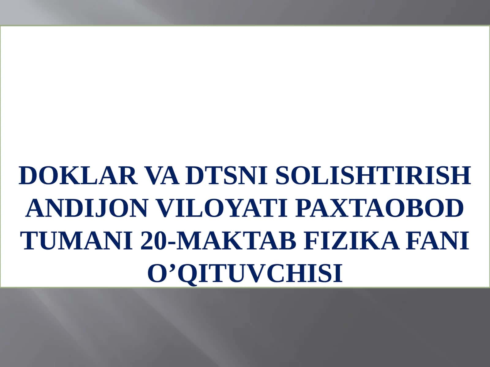 Davlatta’lim standarti