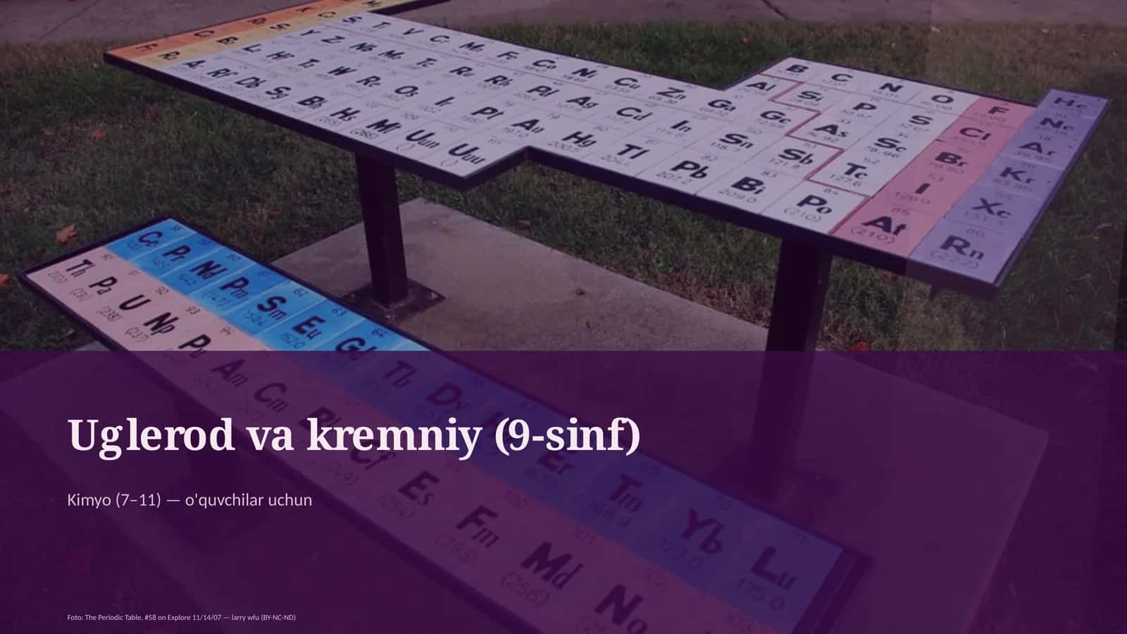 Uglerod va kremniy (9-sinf)
