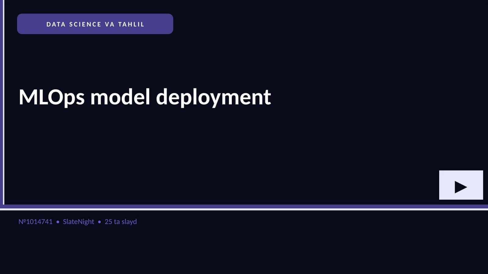 DATA SCIENCE VA TAHLIL