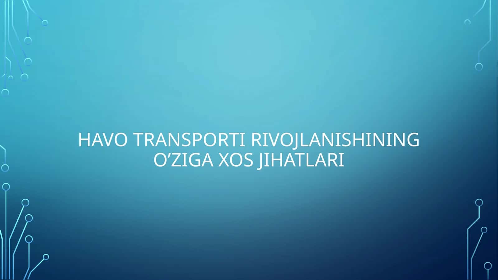Havoyollariga yo'l olish