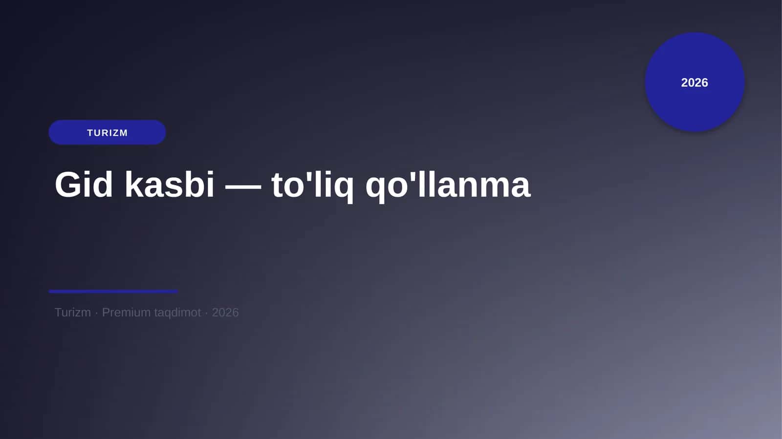 Gid kasbi — to'liq qo'llanma