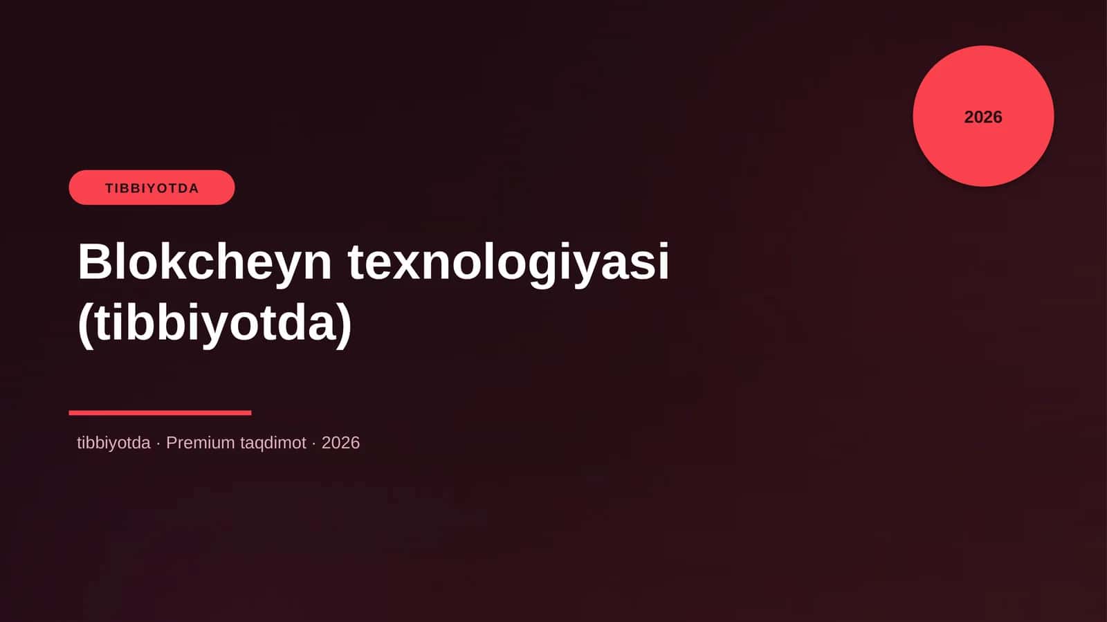 Blokcheyn texnologiyasi (tibbiyotda)