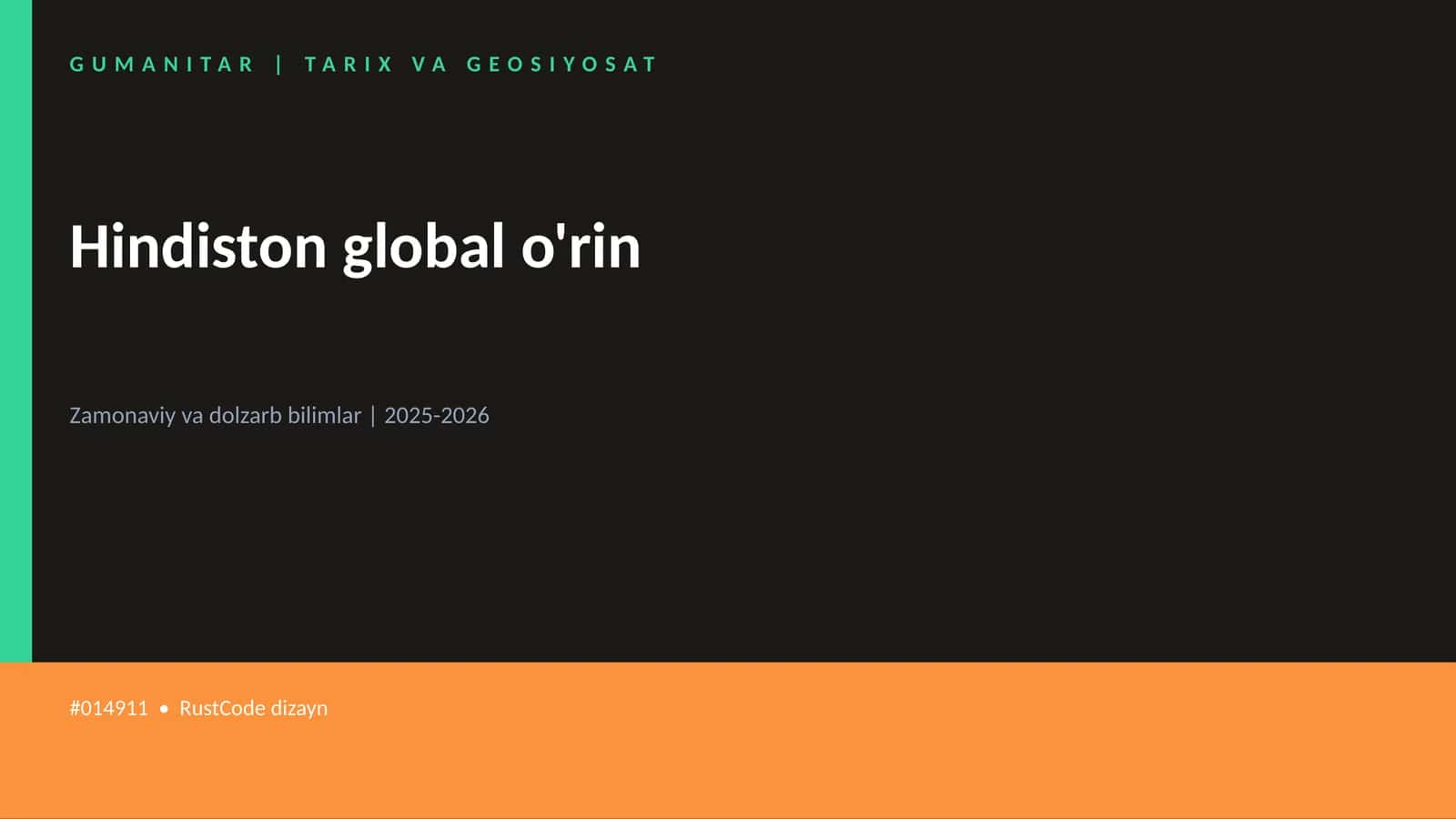 Hindiston global o'rin