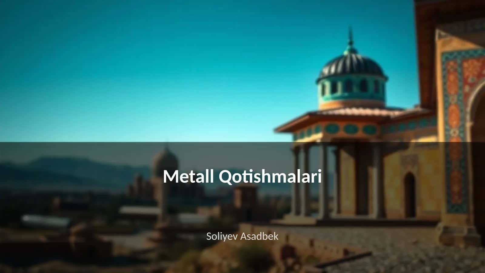 Metall Qotishmalari