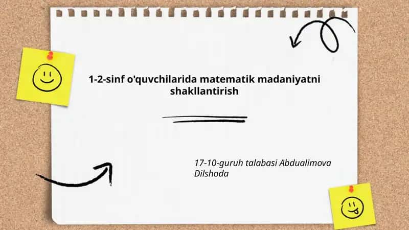 Matematik madaniyatni shakllantirish