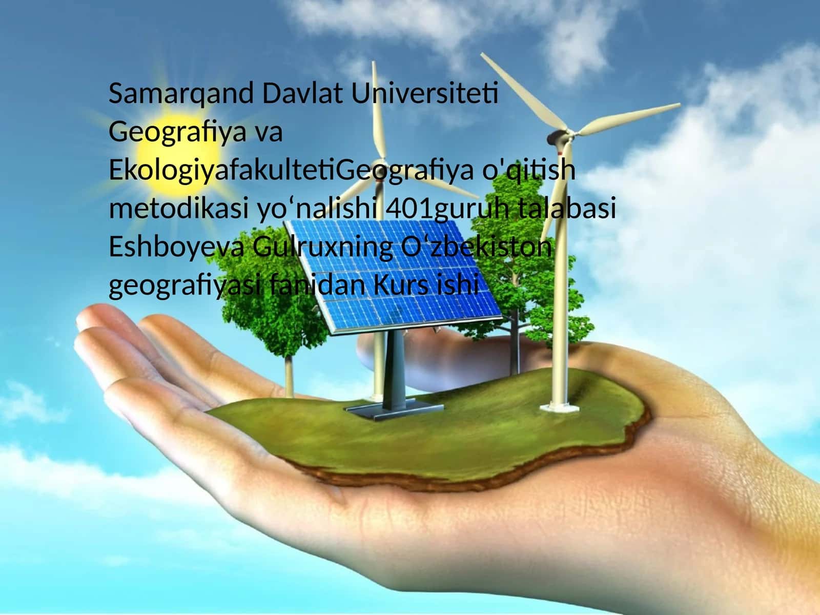 OʻzbekistongeografiyasifanidanKursishi