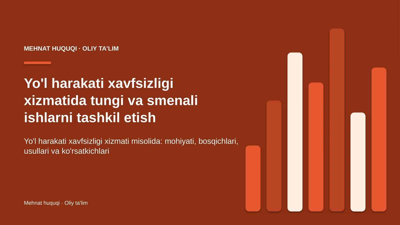 yo'l harakati xavfsizligi xizmatida tungi va smenali ishlarni tashkil etish 5354