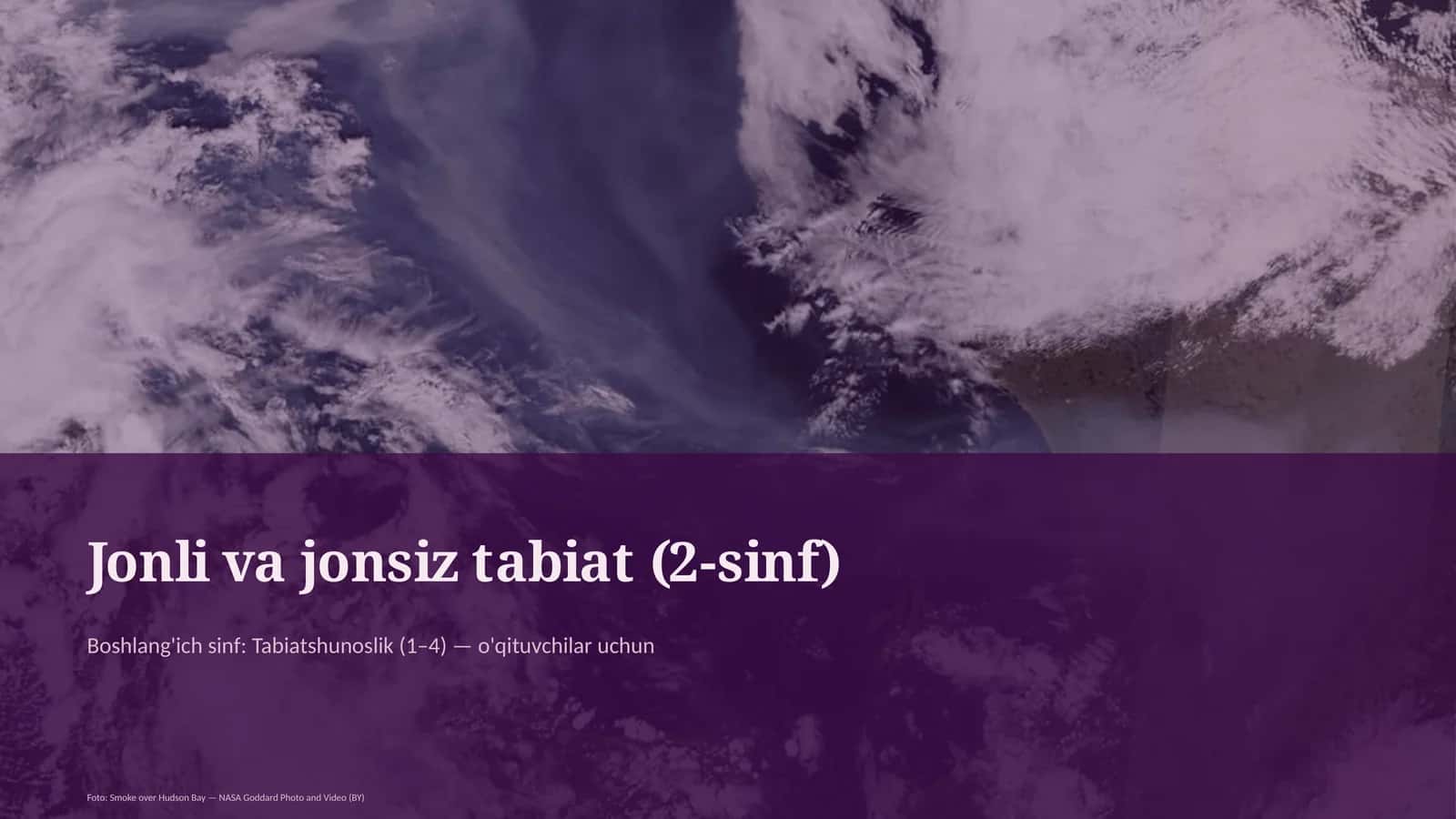 Jonli va jonsiz tabiat (2-sinf)
