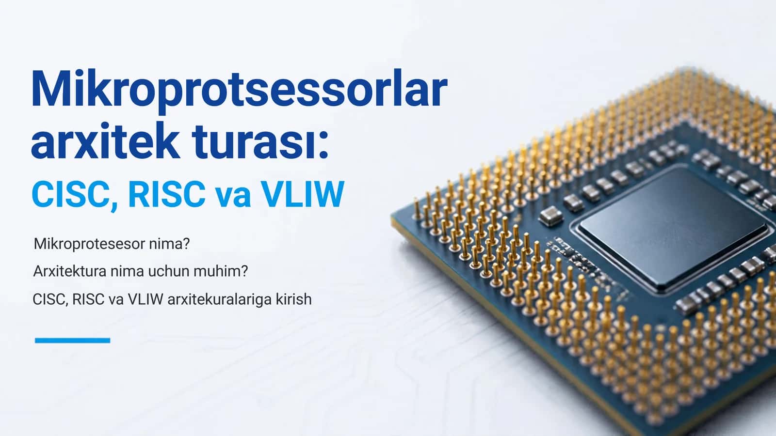 Mikroprotsessorlar arxitek turası: