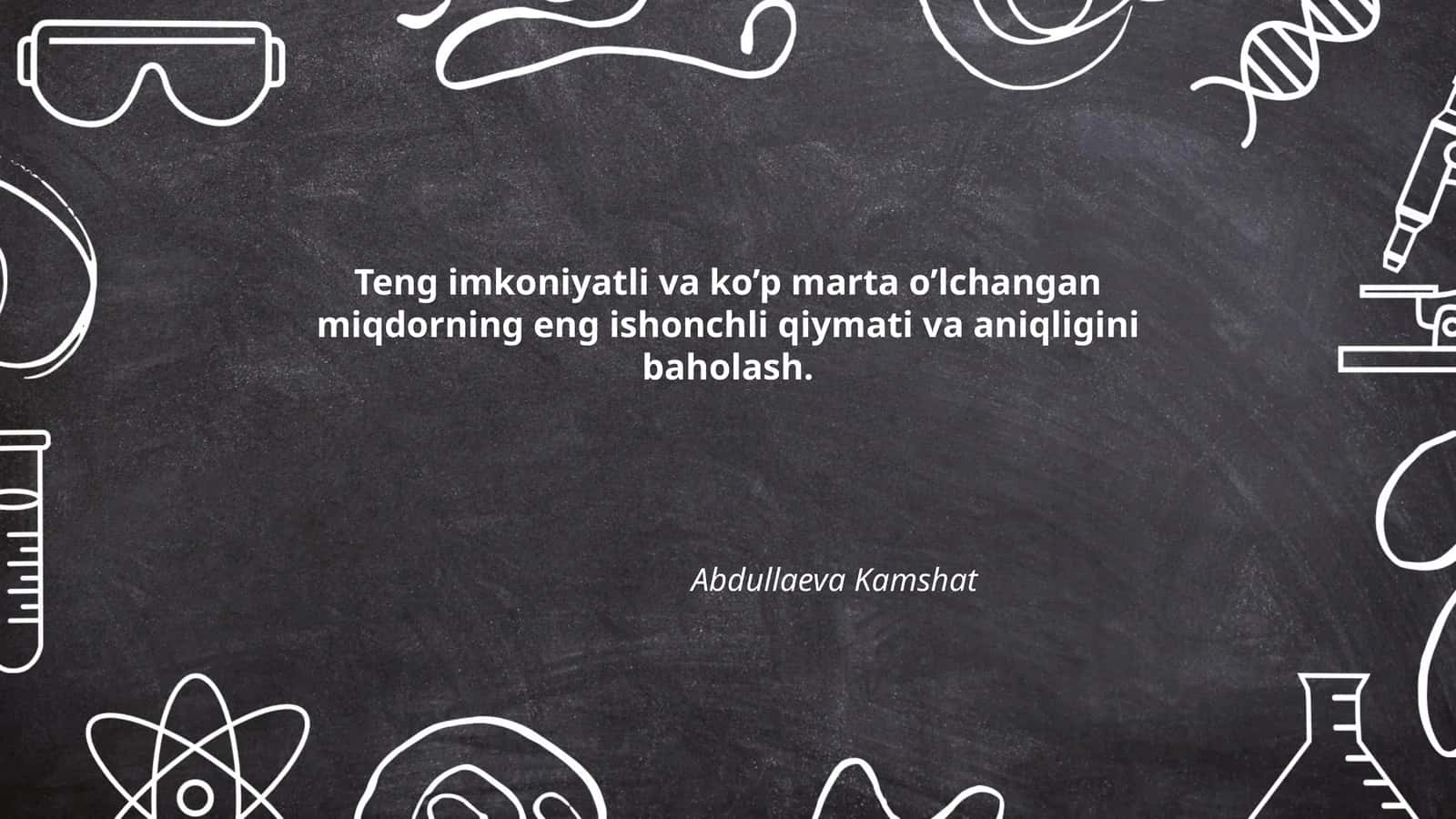 O'lchash aniqligi