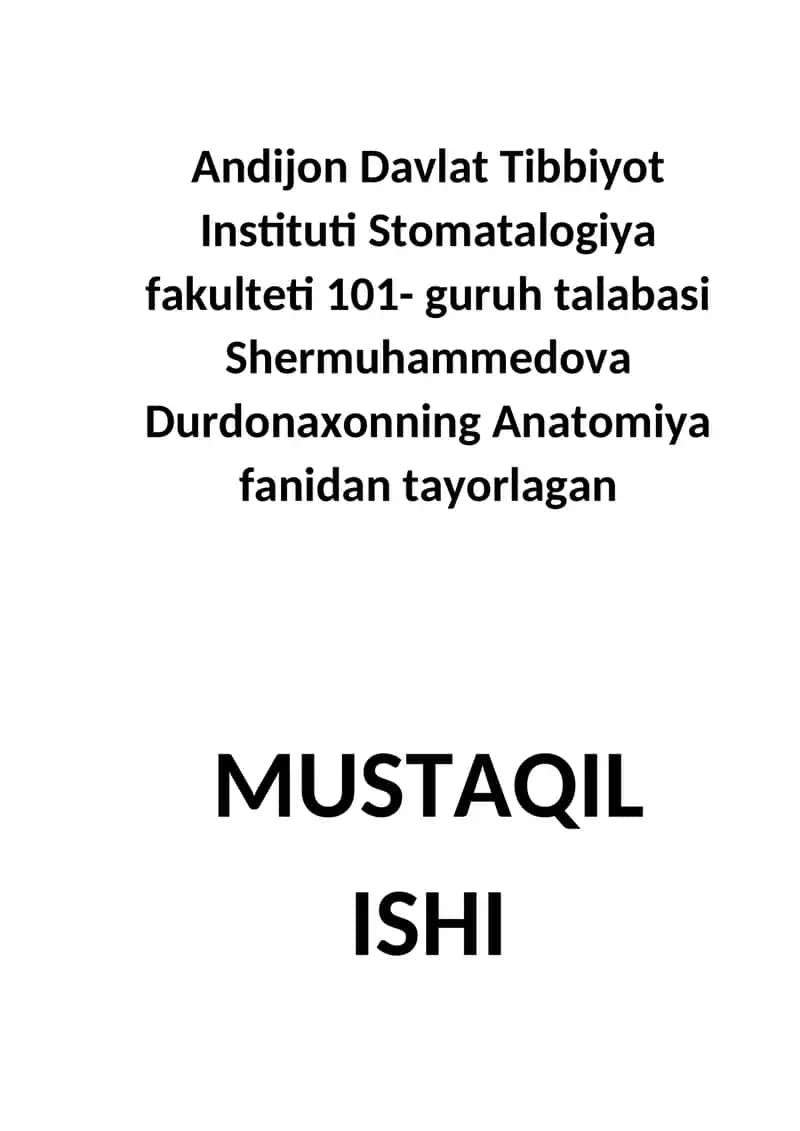 Kalla Suyaklarining Rentgenanatomiyasi: Yoshi va Jinsiy Tafovutlari