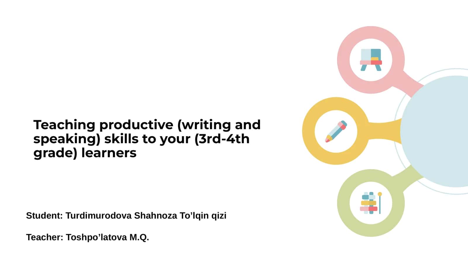 Introduction to Productive Skills