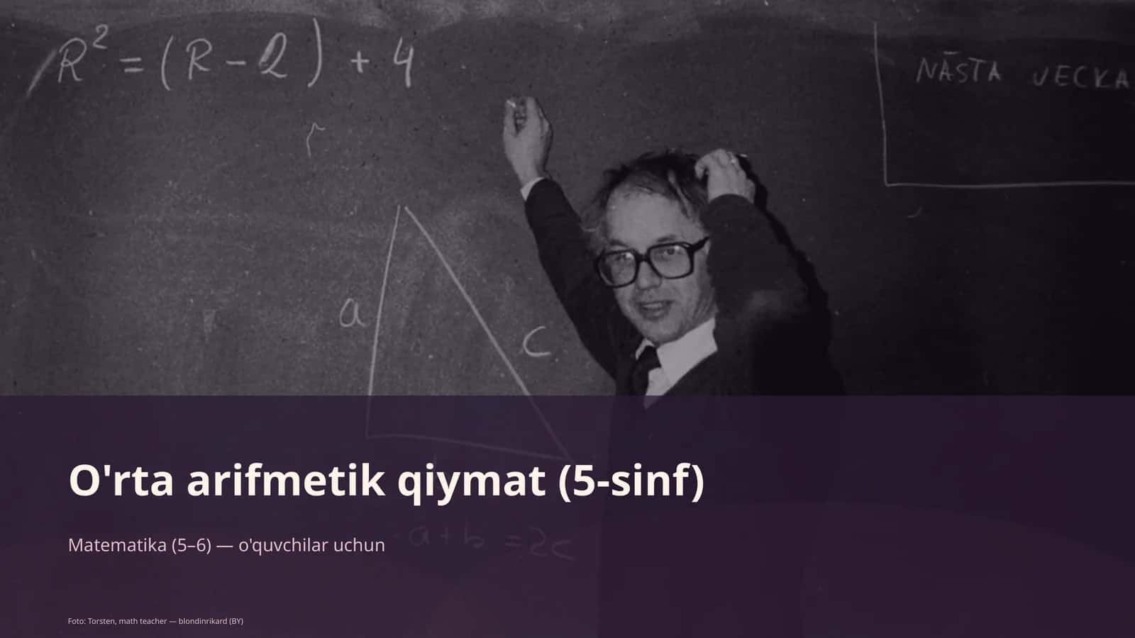 O'rta arifmetik qiymat (5-sinf)