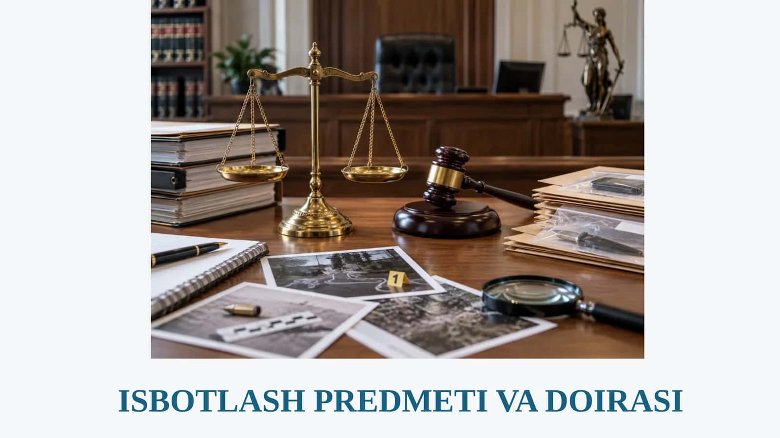 ISBOTLASH PREDMETI VA DOIRASI