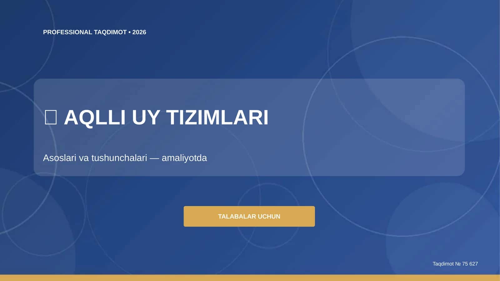 Aqlli uy tizimlari: asoslari va tushunchalari (amaliyotda) [talabalar uchun]