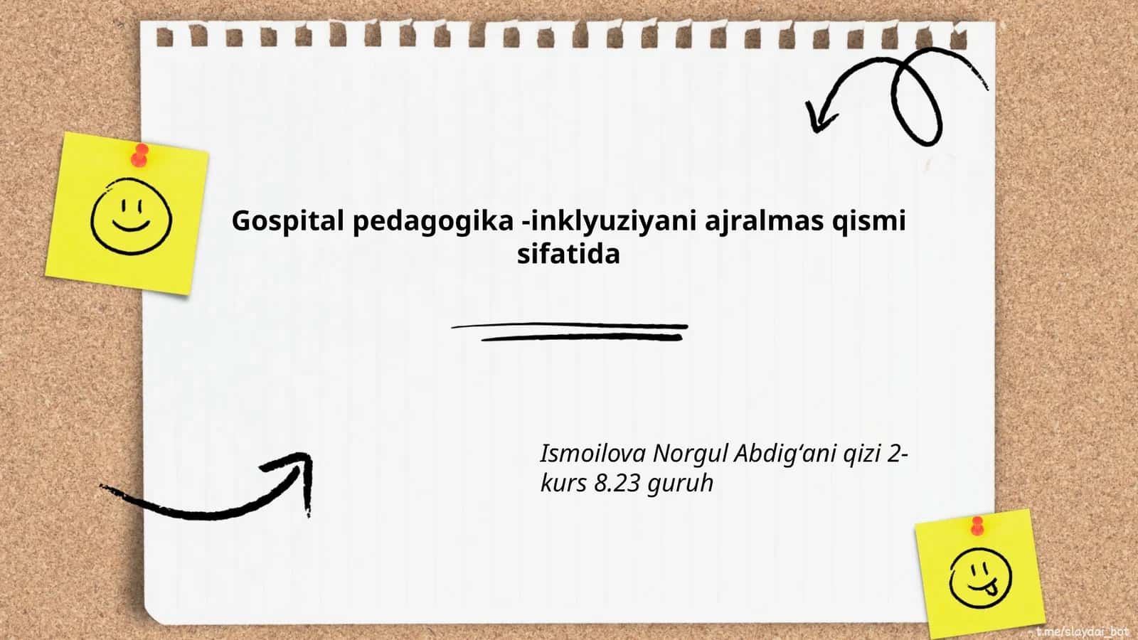 Gospital pedagogika va inklyuziya tushunchalari
