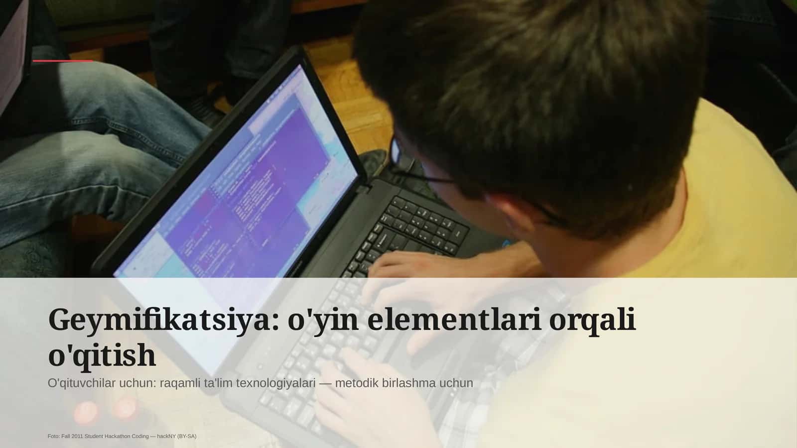 Geymifikatsiya: o'yin elementlari orqali o'qitish