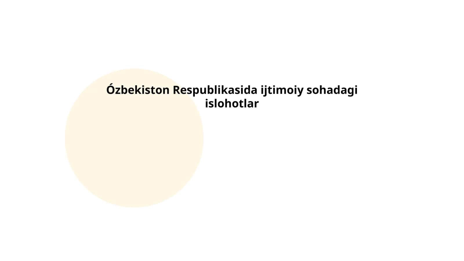 Sog‘liqni saqlash tizimidagi islohotlar
