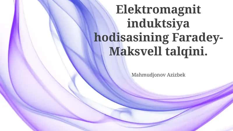 Faradey-Maksvell talqini