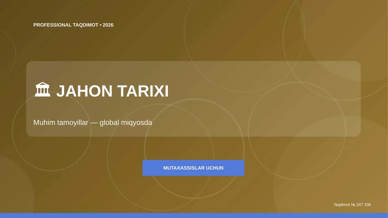 JAHON TARIXI