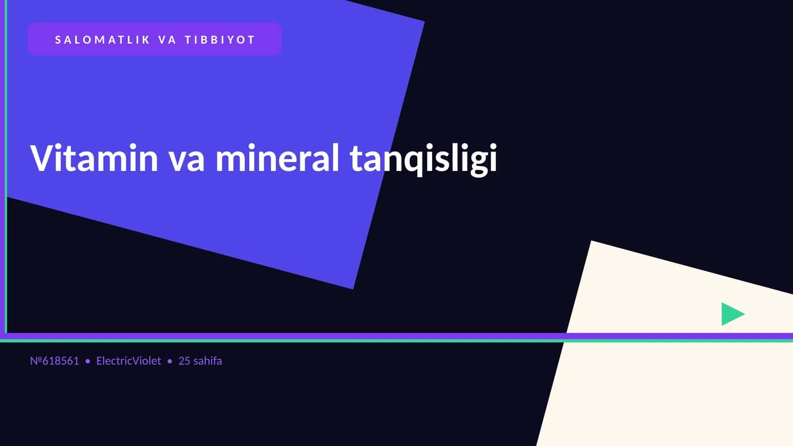 Vitamin va mineral tanqisligi
