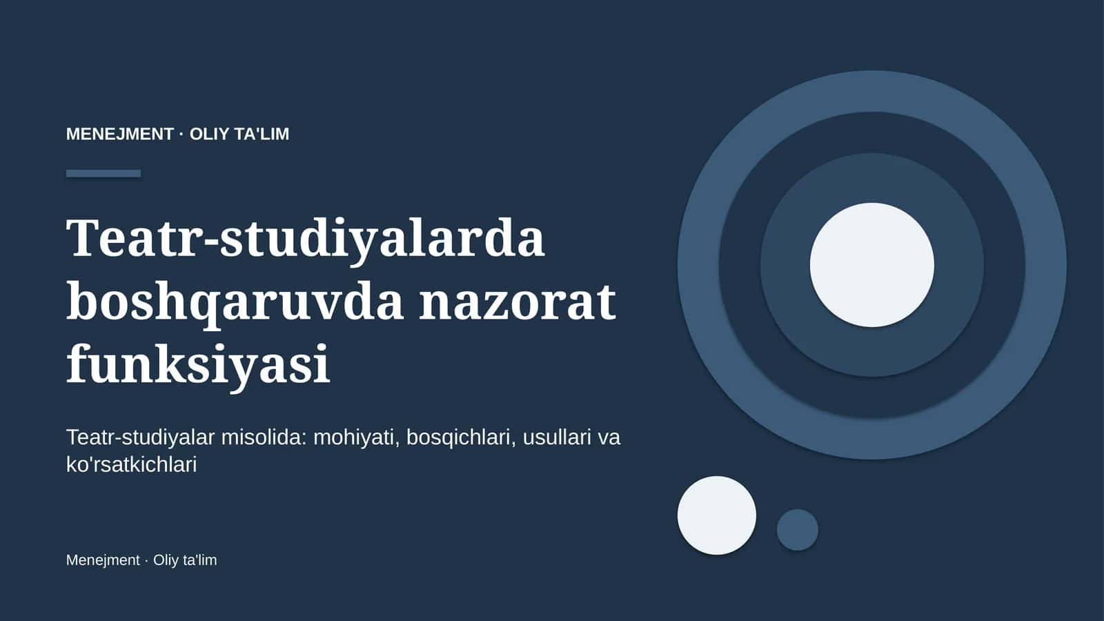 teatr studiyalarda boshqaruvda nazorat funksiyasi 3264