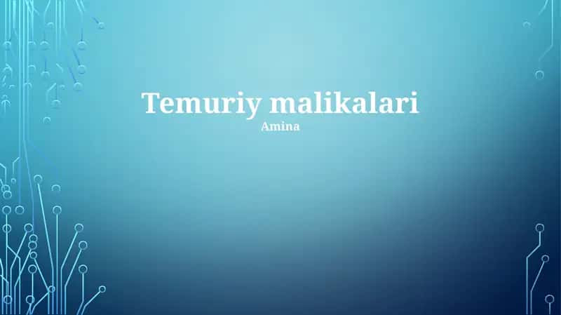Temuriy malikalari