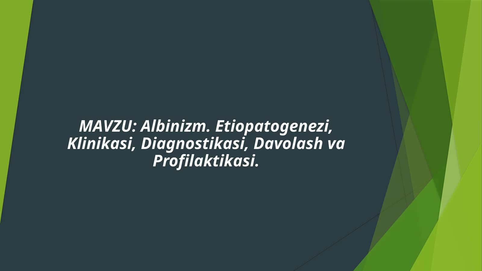 Albinizm