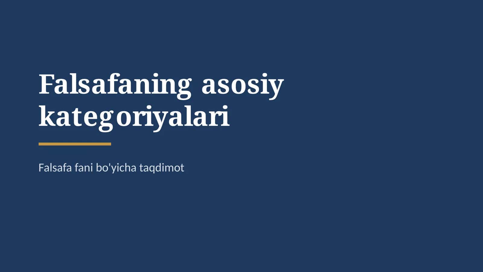 rivojlanish falsafasi