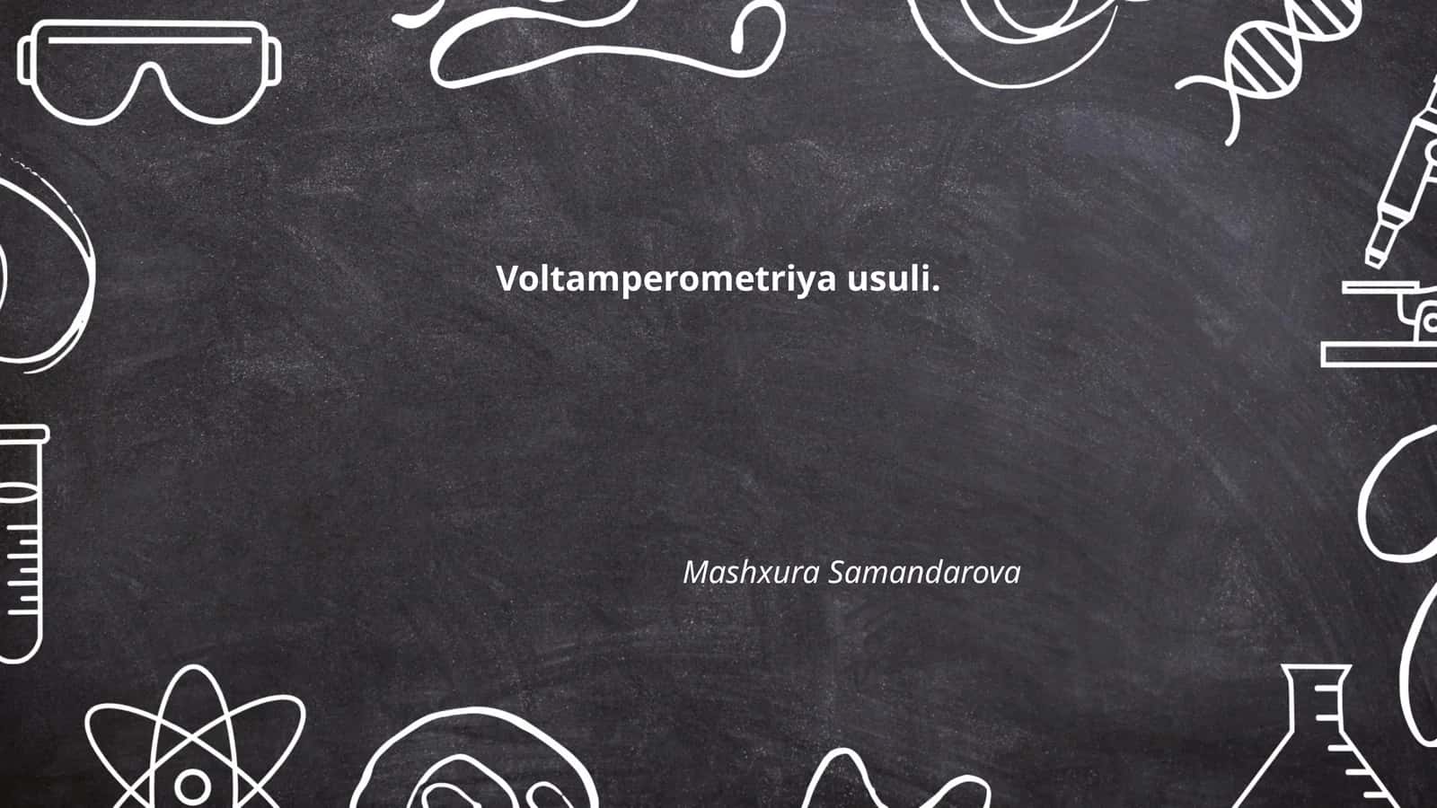 Voltamperometriya usuli