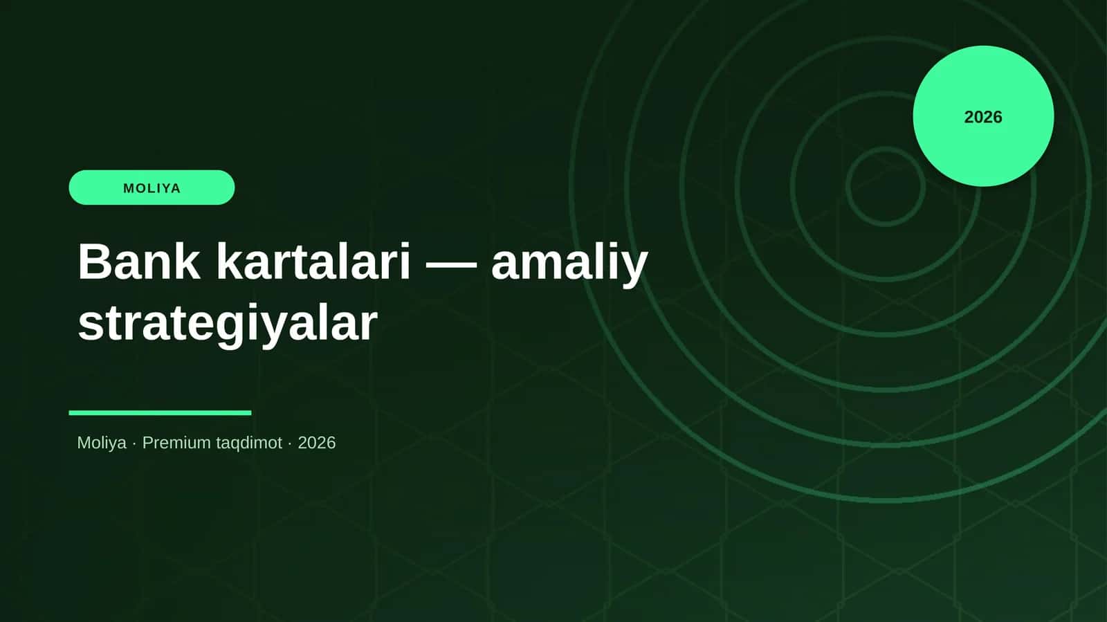 Bank kartalari — amaliy strategiyalar