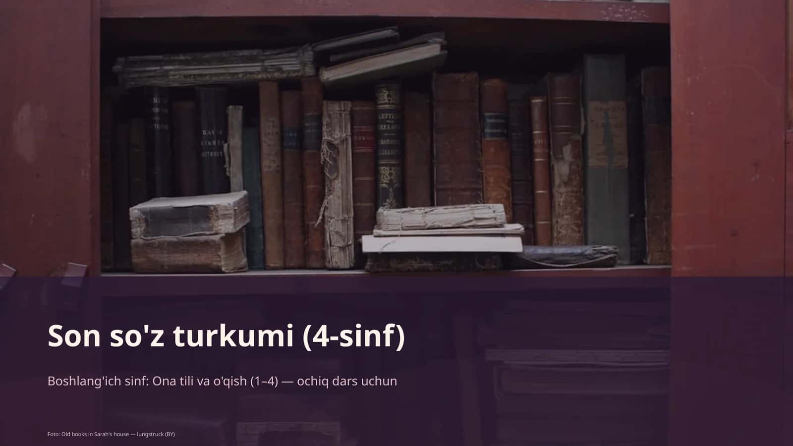 Son so'z turkumi (4-sinf)
